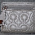 COACH GRAMERCY SILVER SMALL EMBOSSED WALLET 42925 NWT