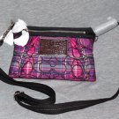 Coach Poppy Tartan Pink Black Plaid Swingpack 43287 NWT