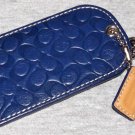 Coach Embossed Signature Luggage Tag 92538 NWT Navy