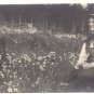 PRETTY LADY, FIELD OF DAISIES, VINTAGE Unused PHOTO POSTCARD   4