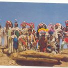 INDIANS IN CEREMONIAL DRESS, VINTAGE CHROME POSTCARD   24