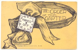 THE ORDER OF THE GARTER, HANDS OFF, 1905 POSTCARD   26