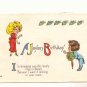 JOYOUS BIRTHDAY, VERSE, ROMANTIC COUPLE 1919 POSTCARD 74