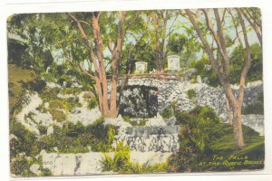 THE FALLS AT THE RUSTIC BRIDGE, STONE BRIDGE POSTCARD   82