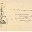JOY OF FRIENDS LIKE YOU, BIRD TRELLIS FLOWERS POSTCARD   139