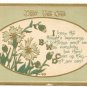DON'T YOU CARE, FLOWERS, VERSE, 1915 BIRTHDAY POSTCARD   #156