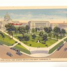 STATE CAPITOL PARK HARRISBURG PA. VINTAGE 1938 POSTCARD   #187