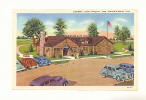 ENTRANCE LODGE, NIAGARA CAVE, IOWA-MINNESOTA LINE POSTCARD #189