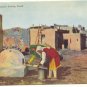 PUEBLO WOMEN BAKING BREAD, VINTAGE POSTCARD NEW MEXICO   #191