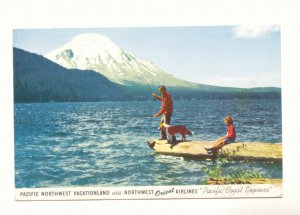 NORTHWEST ORIENT AIRLINES PACIFIC COAST EXPRESS  VINTAGE POSTCARD #192