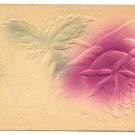LARGE HEAVY EMBOSSED ROSE VINTAGE 1914 ANTIQUE POSTCARD   #210