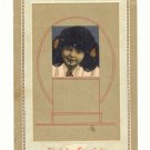BIRTHDAY GREETING, YOUNG GIRL, VINTAGE POSTCARD   #232