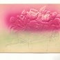 HEAVY EMBOSSED, WAGON OF ROSES, VINTAGE 1908 POSTCARD   #244