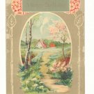 HAPPY BIRTHDAY, SWEET COUNTRY COTTAGE SCENE, POSTCARD   #285