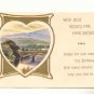 BEST WISHES BIRTHDAY HEART FRAMED SCENE VERSE POSTCARD   #305
