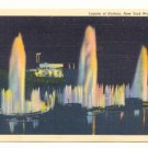 LAGOON OF NATIONS, NEW YORK WORLD'S FAIR VINTAGE   POSTCARD #321
