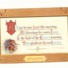 EASTER GREETING, VICTORIAN MOTTO PANSY POSTCARD 1911   #333