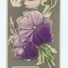 HEARTY GREETINGS HEAVY EMBOSSED PANSY Vintage Postcards   #336
