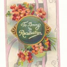 TO BRING TO RECOLLECTION SWEET FLOWERS SILVER HIGHLIIGHTS  1910  #339