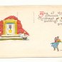 SWEETEST CHRISTMAS BLESSING, MAN WITH PACKAGES 1915   VINTAGE POSTCARD #350