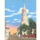 ST MICHAEL'S CHURCH CHARLESTON SOUTH CAROLINA  Vintage Postcard #382