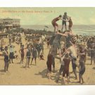 JOLLY BATHERS ON BEACH ASHBURY PARK NEW JERSEY  POSTCARD #390