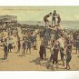 JOLLY BATHERS ON BEACH ASHBURY PARK NEW JERSEY  POSTCARD #390