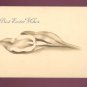 BEST EASTER WISHES LARGE CALLA LILLY VINTAGE POSTCARD #558