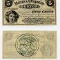 Boston, Harris and Chapman, 5 Cents, Dec 1, 1862