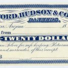 Tuscon, Arizona Territory, $20, 1880s-90s