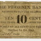 Hartford, Ct., Phoenix Bank, 10 Cents, 1815