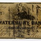 Waterbury, Connecticut, $100, 1859, Paid in 1908