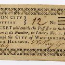 District of Columbia, Washington, Lottery ticket, circa 1800