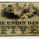 Haverhill, Union Bank, $5, 1862, Unlisted Variety
