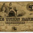 Haverhill, Union Bank, $5, 1864, Unlisted Variety