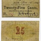 Lowell, H. Hosford, 25 Cents, 1862