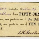 Carbondale, S.H. Freeland, 50 Cents, Nov 24, 1862