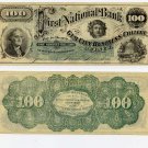 Illinois, Quincy, College Currency, $100, 1873