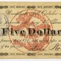 Illinois, Woodstock, Heinz, Noble & Co., $5, October 1, 1875