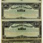 Kansas, Valley Falls, Set of (4) Bank Savings Scrip