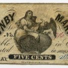 Columbus, Quinby Market, 5 Cents, no date (1860s)