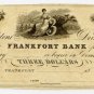 Frankfort, Frankfort Bank, $3, 18--, (1818-20)