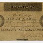 Lexington, Kentucky Insurance Company, 50 Cents, no date (1810s-20s)