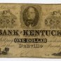 Danville, Louisville, Bank of Kentucky, $1, August 15, 1856