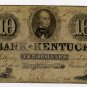 Hopkinsville, Louisville, Bank of Kentucky, $10, August 15, 1856
