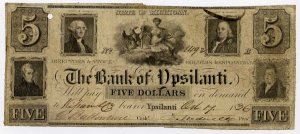 Michigan, Ypsilanti, Bank of Ypsilanti, $5, Oct 7, 1836