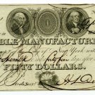 New York, New York, Marble Manufacturing Company, $50, April 7, 1826