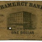 Indiana, LaFayette, Gramercy Bank, $1, November 25, 1852