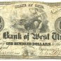 Ohio, West Union, Bank of West Union, $100, Jan 12, 1830