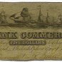 Pennsylvania, Philadelphia, The Bank of Commerce, $5, November 1, 1859